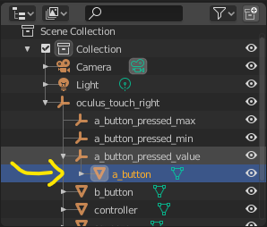 Reparenting the mesh under the "value" node